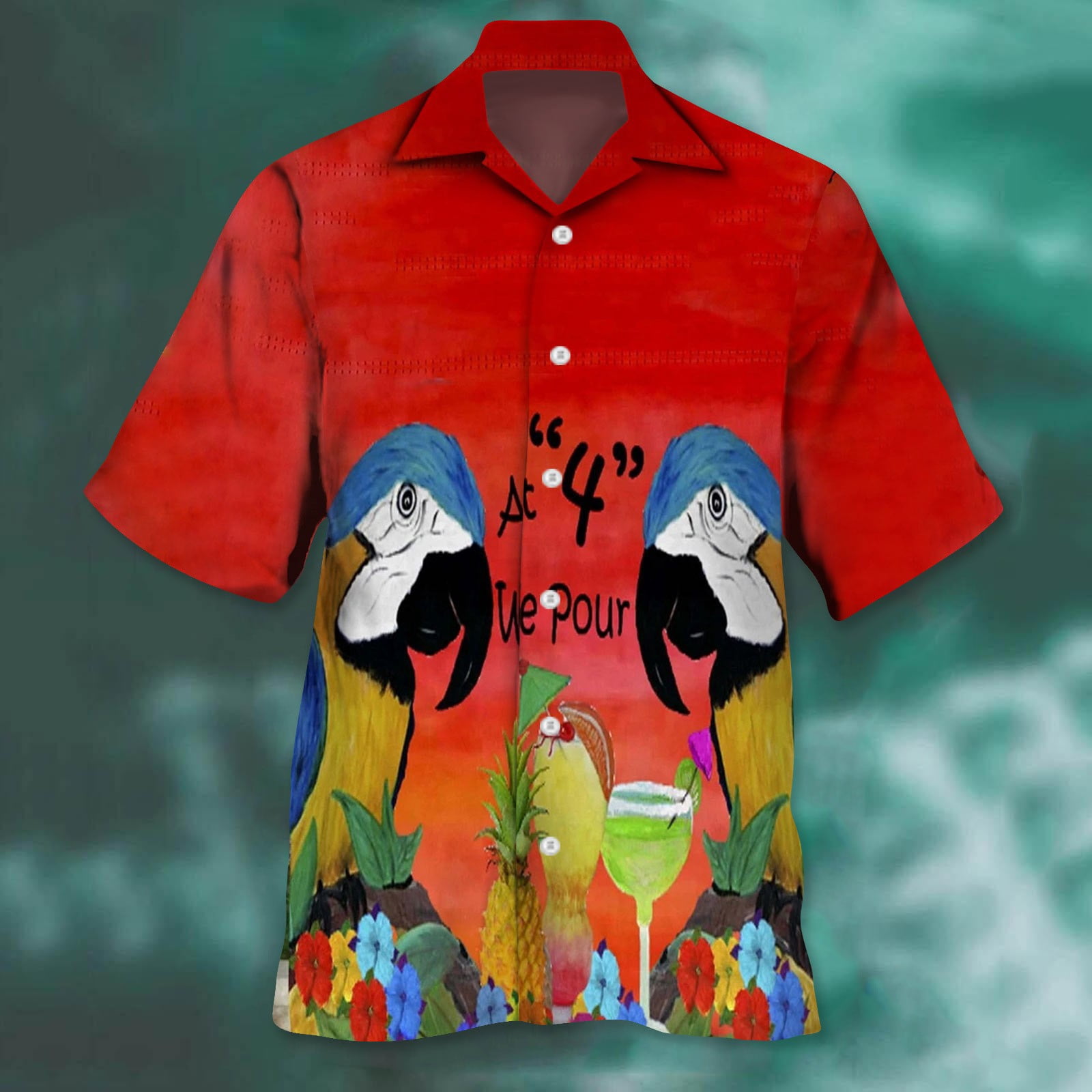 parrot button up shirt