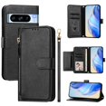 thumbnail image 2 of Google Pixel 8 Pro 5G Case ,Zipper Handbag Wallet Leather Cover with Crossbody Detachable Lanyard Strap, 2 of 5