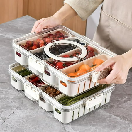 

Eguiwyn Big Sale Kitchen Organizers and Storage Plastic Fresh-Keeping Box Storage Box * 1 Walmart Savings Fresh Storage Cabinet 12.09* 9.36* 5.54 Inches 1.36lb