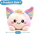 thumbnail image 7 of Giant Dumpling Pillow, Cute Plush Stuffed Steamed Bun with Steamer Box, Slow Rebound Decompression Fidget Pillow for Adult Stress Relief, 1 Pack, 7 of 7