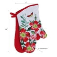 thumbnail image 2 of IH Casa Decor Oven Mitts 2 Pcs Fiery Red Floral - Ensemble De 2, 2 of 2