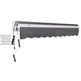 thumbnail image 2 of Awntech 16' x 10' Maui Left Motor Left Motorized Patio Retractable Awning, Gunmetal, 2 of 6