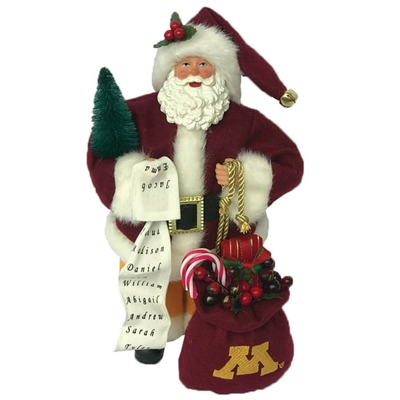 12 inch Minnesota Santa - red