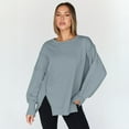 thumbnail image 2 of SUNBS Womens Oversized Sweatshirts Crewneck Hoodies Casual Long Sleeve Pullover Fall Winter Clothes, S-2XL, 2 of 8