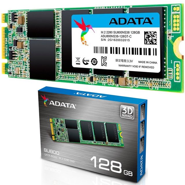 M.2 2280 SSD 128GB ADATA Ultimate SU800 ASU800NS38-128GT-C Adata M.2 2280 SSD 128GB ADATA Ultimate SU800