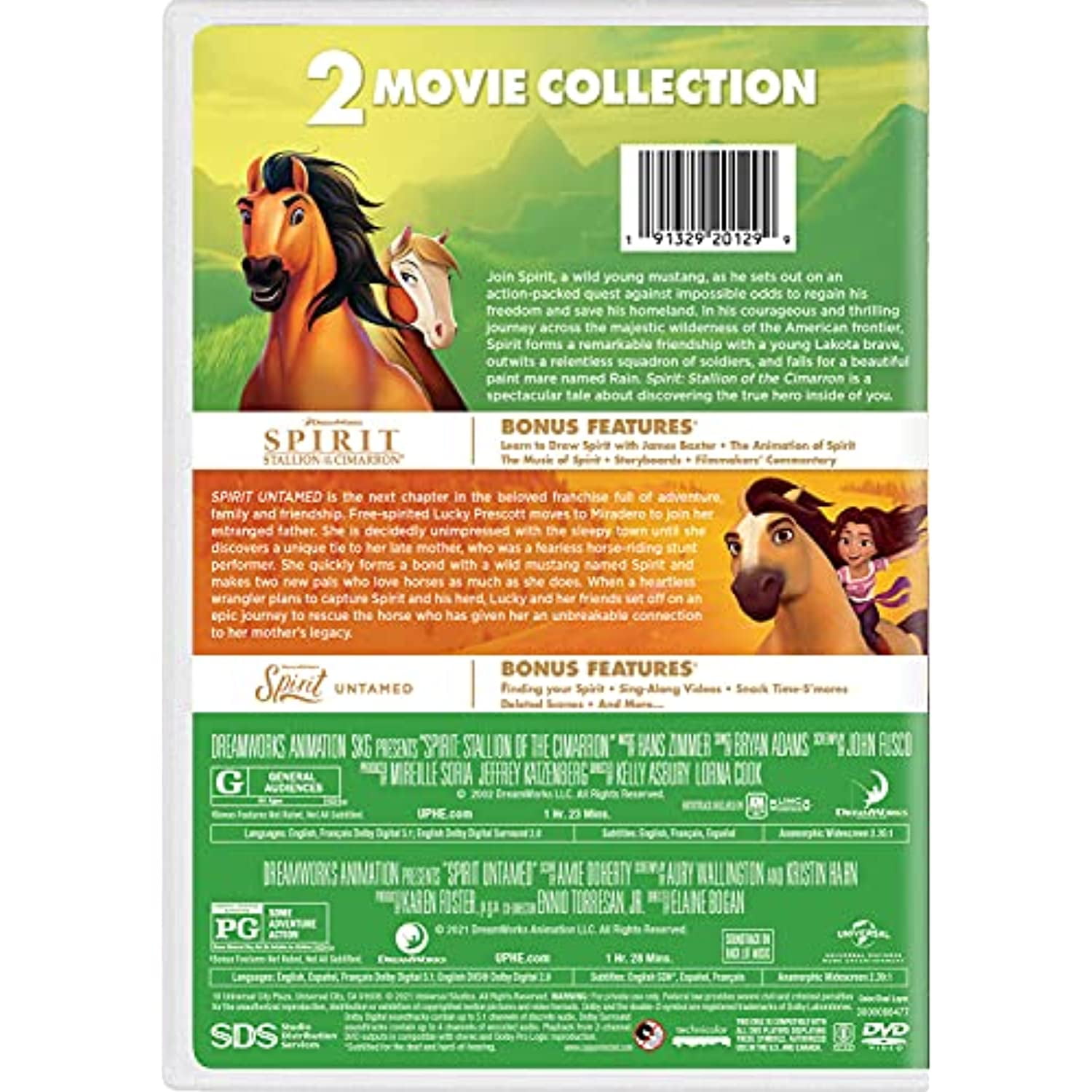 Spirit 2-Movie Collection (Spirit: Stallion Of The CimarronSpirit Untamed:  The Movie) [Dvd] 