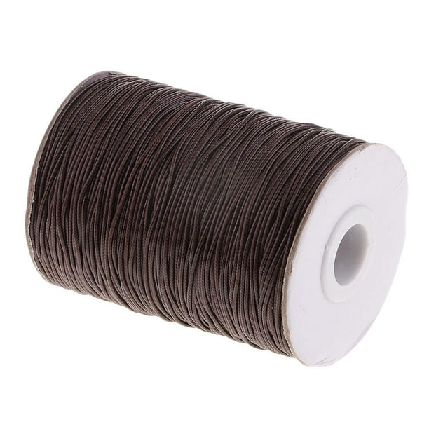 170 Metros 1mm Hilo para Costura de Cuero / Bolso / Artesanía / café Hugo Cordón de algodón encerado