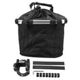thumbnail image 2 of Bike Basket, Strong Bearing Capacity Bike Foldable Basket Quick Release with Buckle for Picnic, 2 of 7