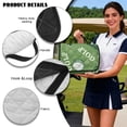 thumbnail image 6 of Uorisanigo Universal Golf Cart Seat Covers with 4 Pockets Golf Ball Green Golf Cart Seat Towel Blanket for EZGO, Yamaha, Club Car and Other 2-Seat Golf Carts 51.18"x 30.31", 6 of 7