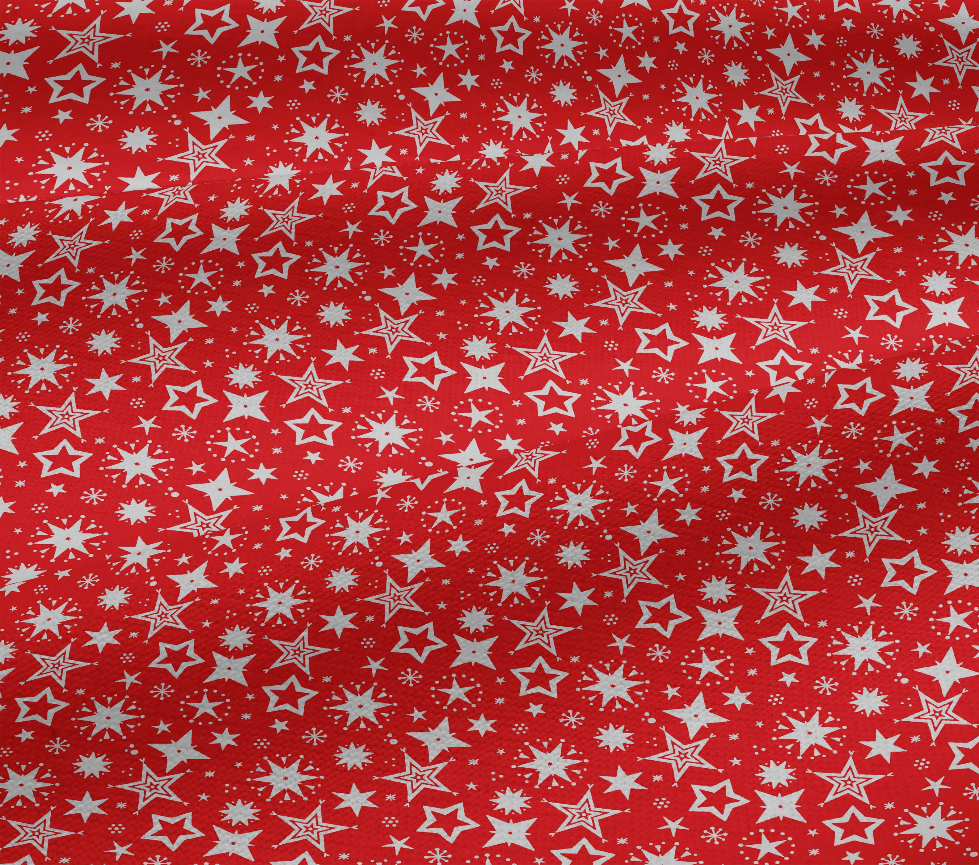 oneOone Cotton Jersey Red Fabric Merry Christmas Fabric For Sewing Printed Craft Fabric By The Yard 58 Inch Wide-63X