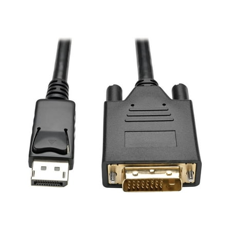 Tripp Lite P581-003-V2 Black DisplayPort 1.2 to DVI Active Adapter M/M 1920 x 1200 1080p 3'
