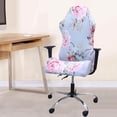 thumbnail image 3 of facefd Swivel Computer Gaming Chair Cover Stretch seat computer Armchair Cover Pink Flower, 3 of 9