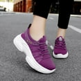 thumbnail image 2 of YOURDIARY Women's Lace Up Chunky Sole Casual Sneakers Comfort Fit Running Shoes, 2 of 5