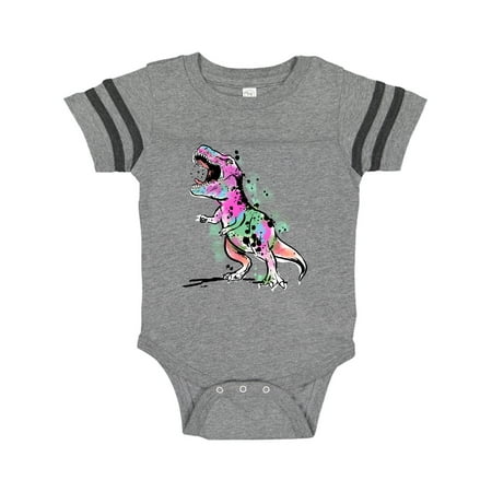 

Inktastic Graffiti Paint Splatter T-Rex Gift Baby Boy or Baby Girl Bodysuit