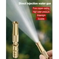 thumbnail image 6 of Garden Watering Hose Nozzle | Heavy Duty Brass Sprayer | Adjustable High Pressure & Mist | Leak-Proof O-Ring Seal | Multi-Function for Car Washing & Cleaning | 1 Pack, 6 of 6