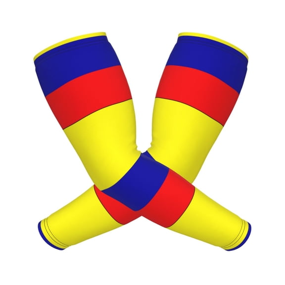 Colombian Flag Sports Compression Arm Sleeves Football Baseball Basketball Cycling Tennis For Men Women