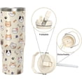 thumbnail image 3 of Cat Gifts Cup for Women Girls, 30oz Tumbler with Top Handle and Flip Straw, Stainless Steel Insulated Mug Water Bottle, Cute Cats Lover Birthday Gift Idea for Him Her, 3 of 6