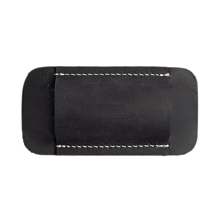 Black Leather Pocket Belt Holster Handmade Horizontal Carry Pouch for Knife Outdoor Climbing and Hiking