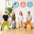 thumbnail image 6 of ECR4Kids  Wave Seat Perch Stool, 18in - 19.6in Seat Height, Flexible Seating, Orange, 2-Pack, 6 of 9