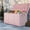 Pink, variant on 75Gal/260L Pink Outdoor Storage Deck Box with Wheels & Lockable Seat - Weatherproof Plastic Chest for Garden Tools, Cushions, Toys & Patio Gear