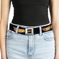 thumbnail image 5 of Mattel Belt, Seatbelt Buckle Belt, Hot Wheels Classic Flame Logo Black Red Yellow, 34 to 52 Inches, 5 of 9