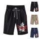 thumbnail image 3 of WILLBEST Pantalones Cortos de Verano para Hombre, Deportivos, de Moda, para Playa, Ocio, Viajes, Poliéster, Estampado de Cocoteros, 302, 3 of 3