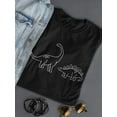 thumbnail image 3 of Dute Dinosaurs T-Shirt Women -Smartprints Designs, Female 3X-Large, 3 of 4