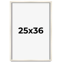 25x36 Frame White Wheat Solid Wood Picture Frame | Moulding Width 0.75 Inches | Interior Depth 0.5