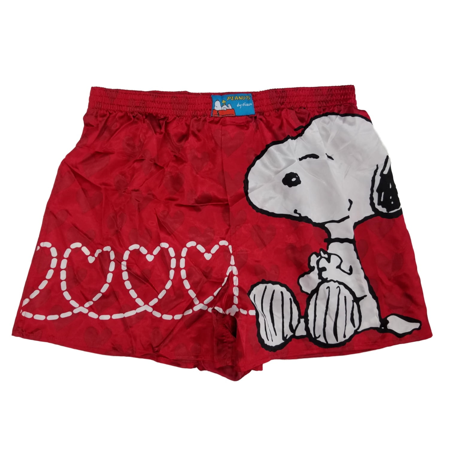 red satin boxer shorts