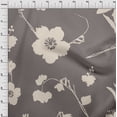 thumbnail image 4 of oneOone Cotton Flex Gray Fabric Floral Sunflower Silhouette Sewing Material Print Fabric By The Yard 40 Inch Wide, 4 of 4