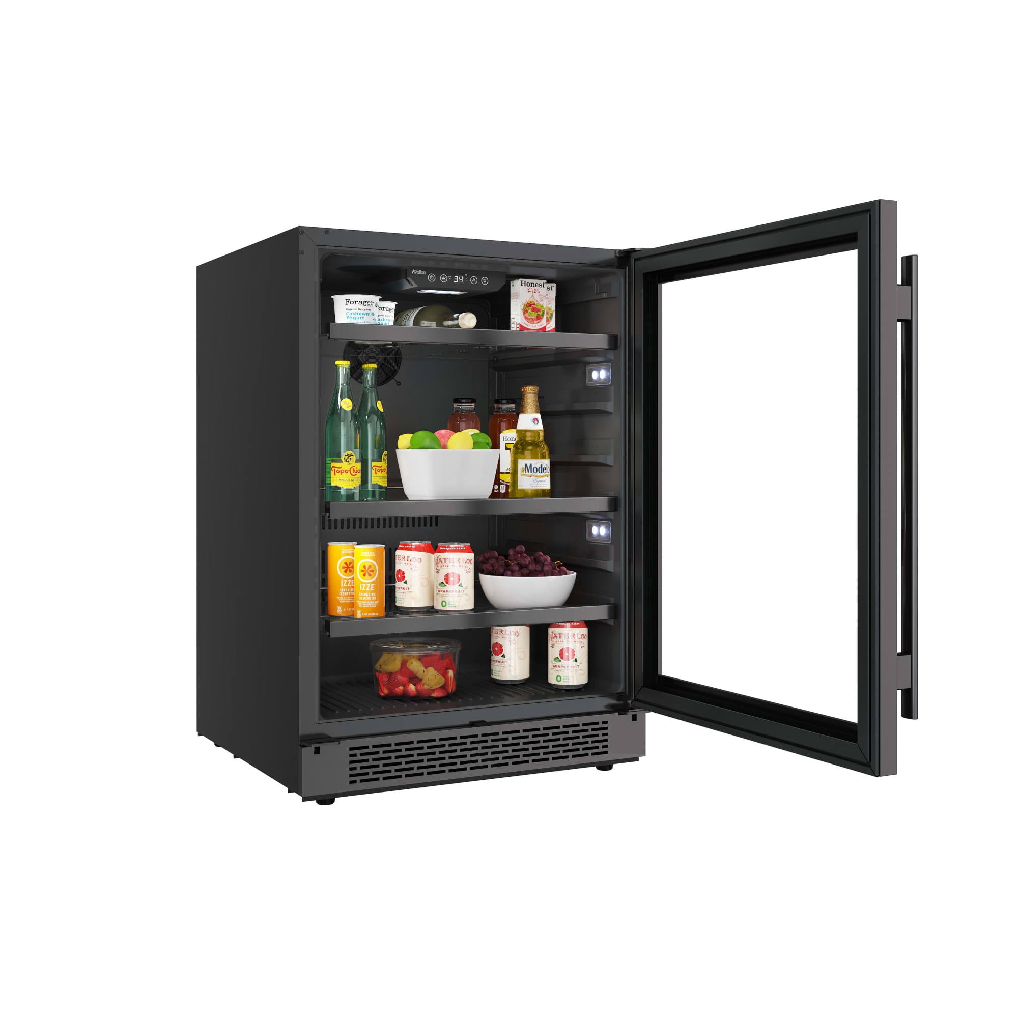 Avallon Abr242lh 24" Wide 140 Can Energy Efficient Beverage Center - Stainless Steel