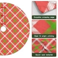 thumbnail image 6 of 30 Inch Christmas Tree Skirt – Velvet Plush Tree Mat, Soft Thickened Polyester with Red Ties, Single-Sided Printing, Available in 30in/36in/48in, Perfect for Holiday Xmas Tree Decoration, 6 of 7