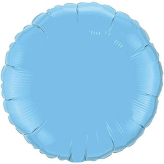 Qualatex 15355 18 in. Pale Blue Round Foil Balloon