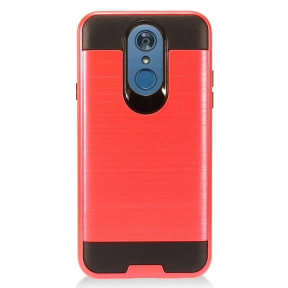 GSA Brushed Hybrid Case For LG Q7/Q7 Plus - Red/Black