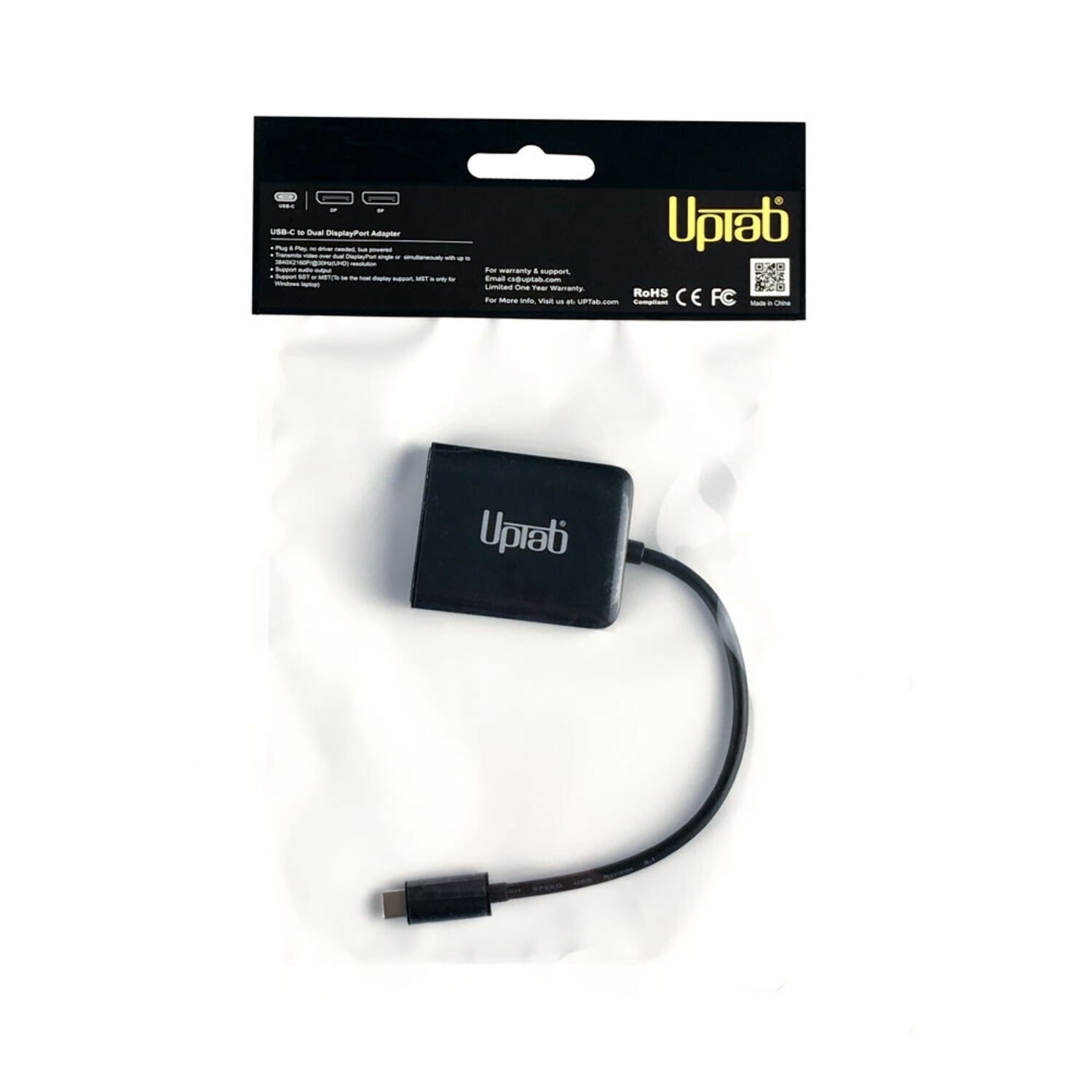 USB-C to Dual DisplayPort 4K Adapter