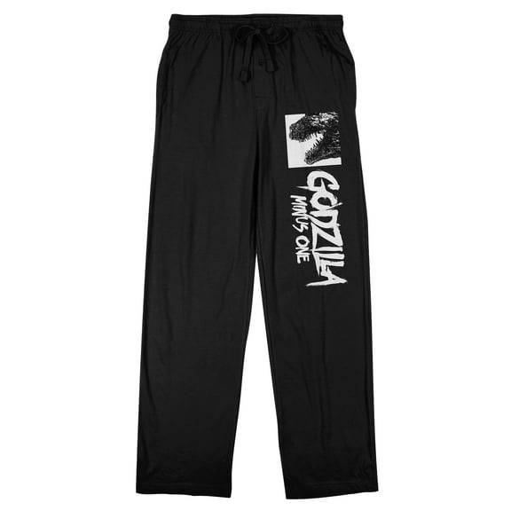 Godzilla Minus One Men's Black Sleep Pajama Pants-Medium