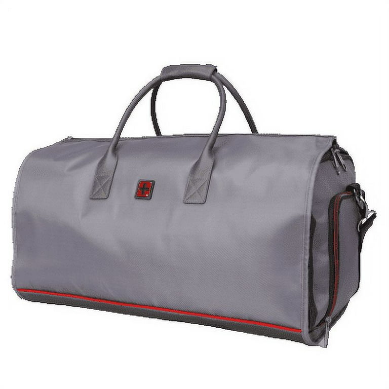Swiss Tech 2 in 1 Travel Duffel Weekender, Solid Gray - Walmart.com