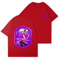 thumbnail image 1 of Hazbin Hotel Casual de la moda de las mujeres de manga corta Impreso Cuello Redondo Pullover Tops Rojo/S, 1 of 4