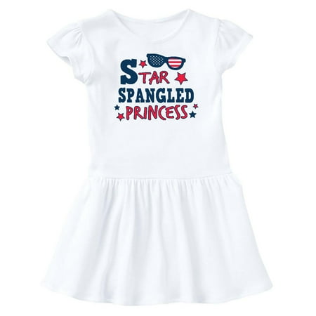 

Inktastic Star Spangled Princess with Sunglasses and Stars Gift Baby Girl Dress