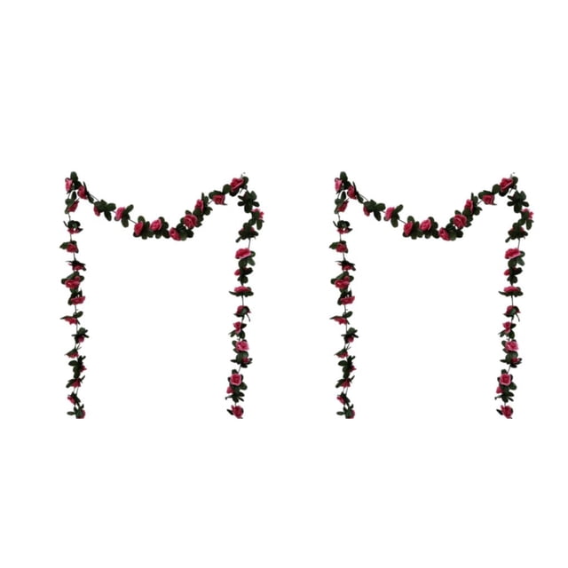 Maytalsory Romantic Atmosphere With Simulated Flower Vines For Restaurants Etc rose 45 roses 2Set