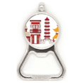thumbnail image 1 of China Architecture Gate Chinese Pattern Metal Beer Bottle Cap Opener Duty Stainless Steel, 1 of 3