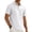 White, variant on VgaVtl Short Sleeve Men Polo Shirt Cotton Linen Summer Collared Shirts for Men Plain Yellow with Pocket Soft Shirts