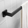 thumbnail image 5 of Acero inoxidable de alta calidad 4 piezas de accesorios de hardware de baño juego de toallas colgantes en la pared juego de bastidores de papel gancho de túnica negro, 5 of 5