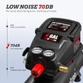 thumbnail image 2 of 4Gallon Portable Air compressor, 0.5HP Motor Oil Free Air Compressor Tank, Max 110PSI Garage Air Compressor for Car Repair, 2 of 7