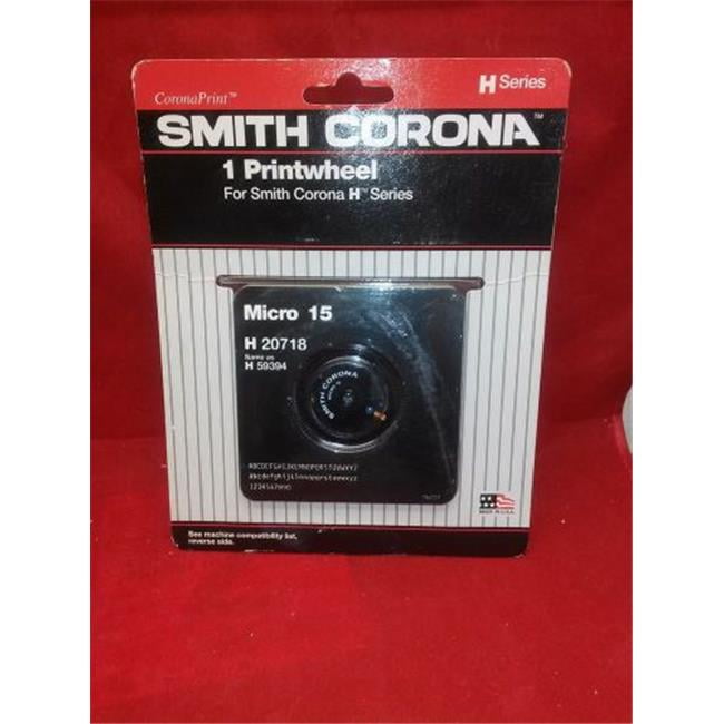 Smith Corona SMC20718 59394 HSeries Micro 15 Printwheel Walmart Canada