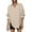 Khaki, variant on Women's Stain Shield Dress Shirts Long Sleeve Shirts Solid Work Business Button Down Shirts
