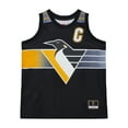 thumbnail image 2 of Unisex Mitchell & Ness Mario Lemieux Black Pittsburgh Penguins Maxxed Out Fashion Basketball Jersey, 2 of 5