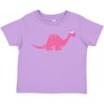thumbnail image 3 of Inktastic Pink Dinosaur Girls Toddler T-Shirt, 3 of 5