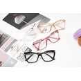 thumbnail image 5 of Gafas de sol con montura de ojo de gato y lentes transparentes para mujer B2440, 5 of 5