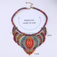 thumbnail image 2 of Gargantilla étnica colorida para festival, collar con pechera con cuentas bohemias, collares llamativos gruesos de aleación bohemia, gargantilla de disfraz tribal vintage para mujer, joyería, 2 of 5